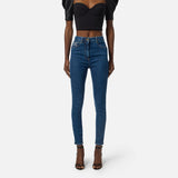 Jeans con logo PJ08I56E2 104 ELISABETTA FRANCHI Blue denim 
