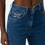 Jeans con logo PJ08I56E2 104 ELISABETTA FRANCHI Blue denim 