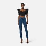 Jeans con logo PJ08I56E2 104 ELISABETTA FRANCHI Blue denim 