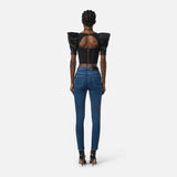 Jeans con logo PJ08I56E2 104 ELISABETTA FRANCHI Blue denim 
