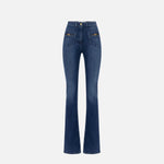 Jeans con logo gioiello PJ12N56E2 104 ELISABETTA FRANCHI Blue denim 