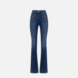 Jeans con logo gioiello PJ12N56E2 104 ELISABETTA FRANCHI Blue denim 