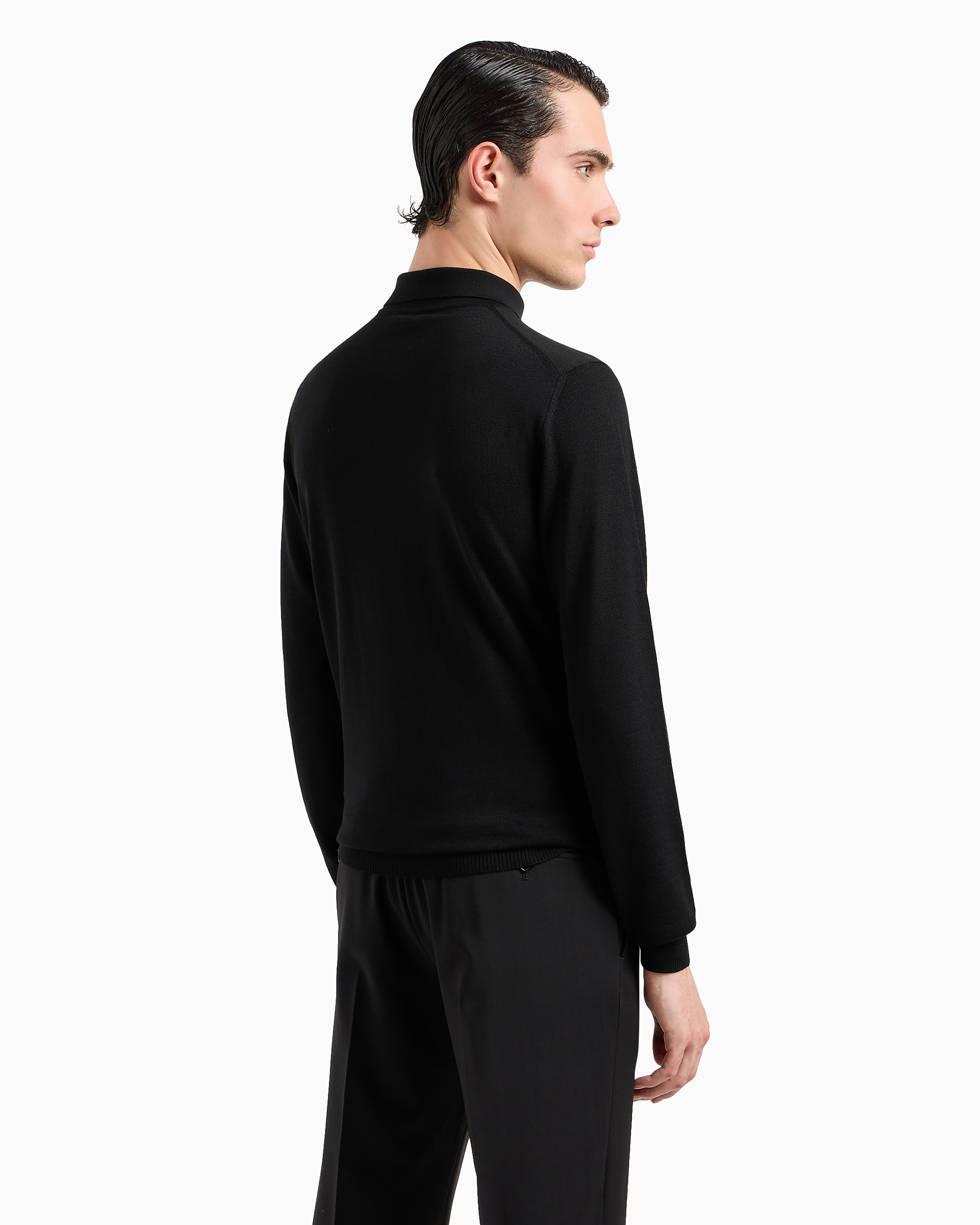 Polo in lana 8N1F43 1M67Z 0999 EMPORIO ARMANI Black 