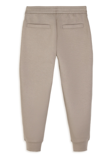 Jogger in jersey con logo ricamato 8N1PT0 1JHSZ 0643 EMPORIO ARMANI Beige 