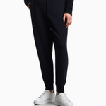Jogger in jersey con logo ricamato 8N1PT0 1JHSZ 0920 EMPORIO ARMANI Blue 