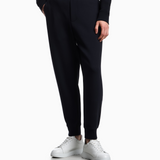 Jogger in jersey con logo ricamato 8N1PT0 1JHSZ 0920 EMPORIO ARMANI Blue 