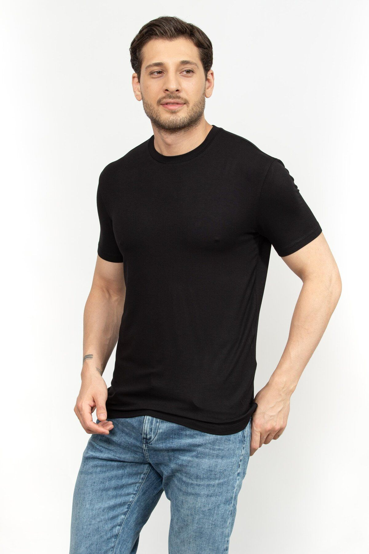 T-Shirt manica corta 8N1TF0 1JCDZ 0999 EMPORIO ARMANI Black 