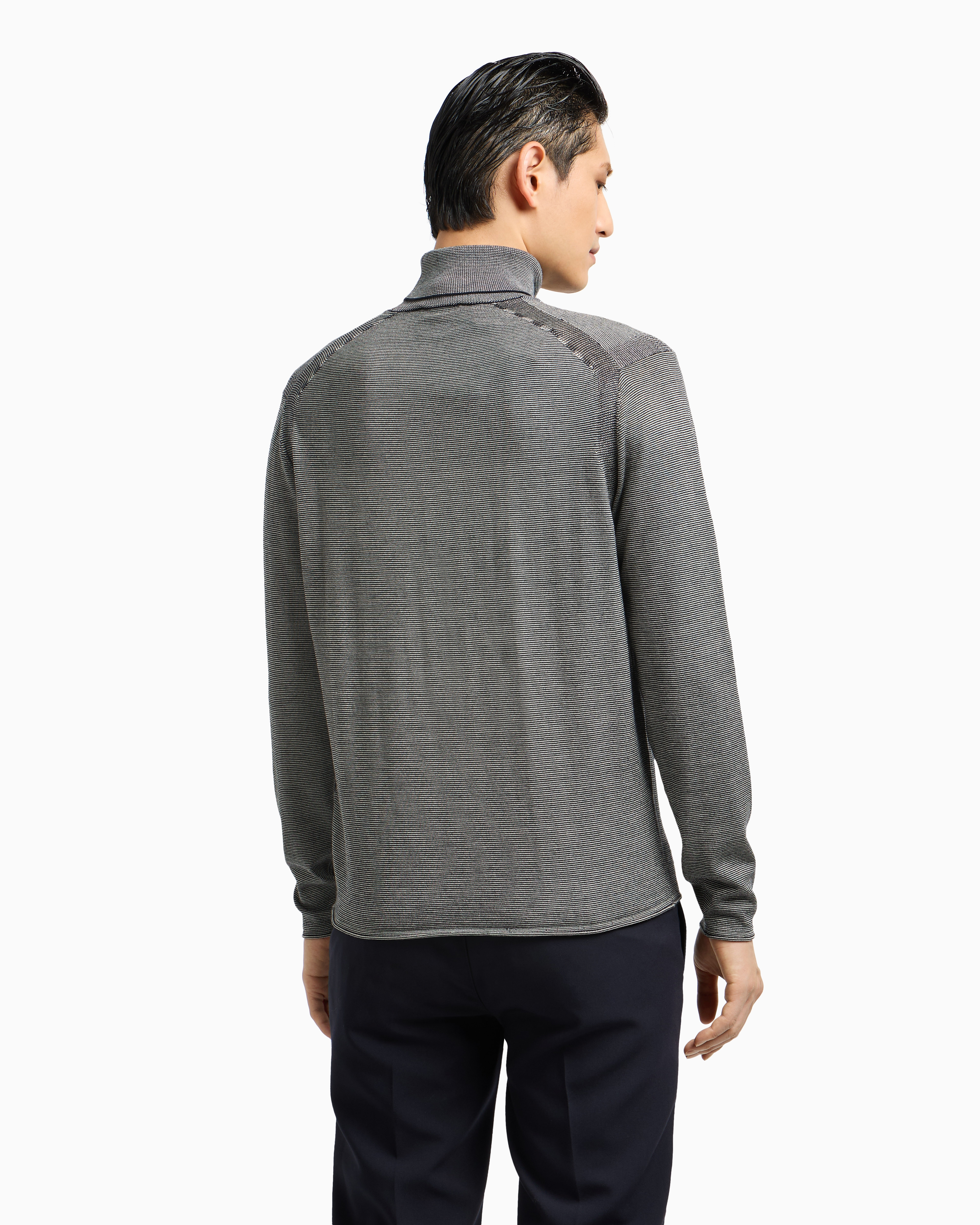 Maglia collo alto EM002025 AF14195 FB067 EMPORIO ARMANI Blu 