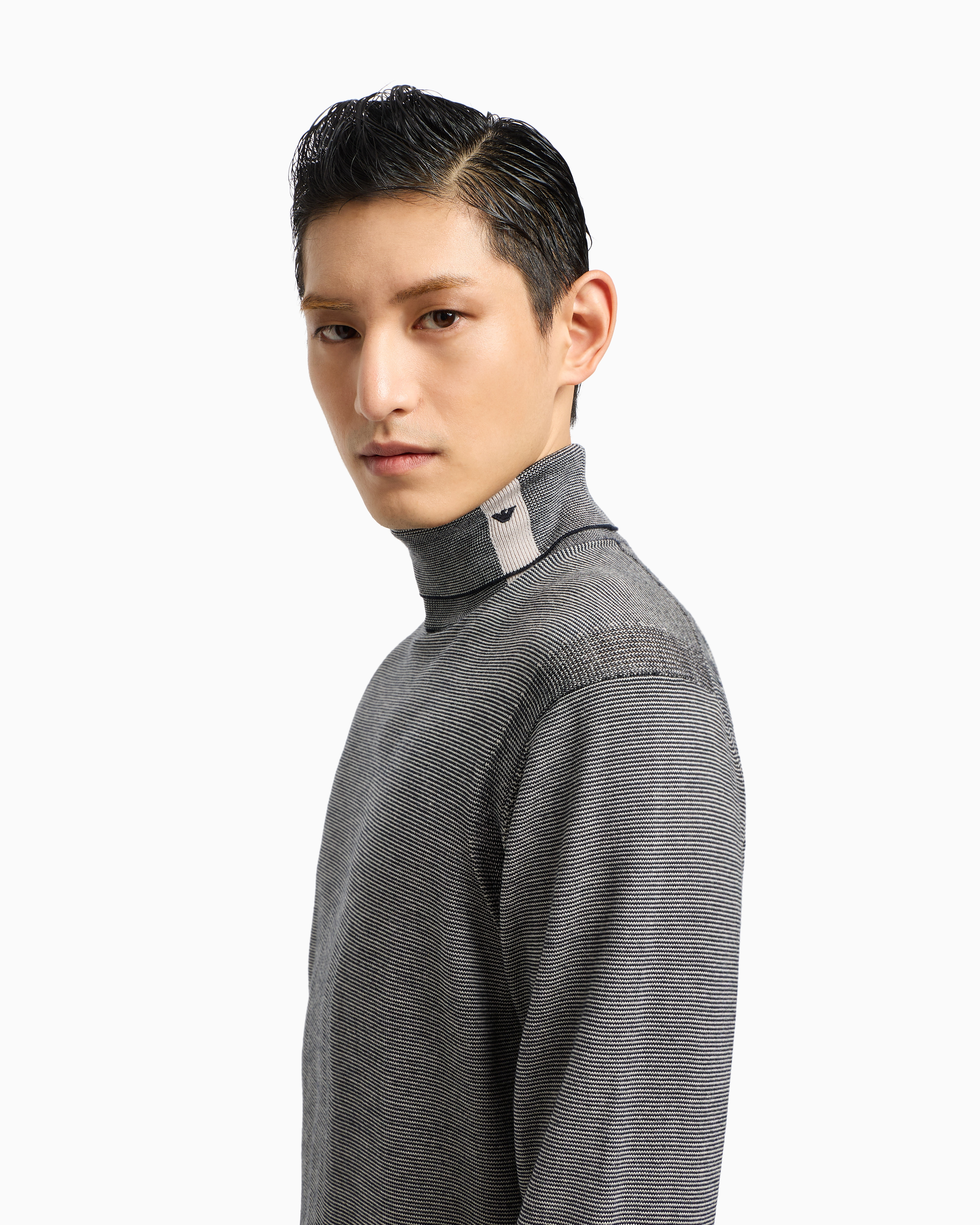 Maglia collo alto EM002025 AF14195 FB067 EMPORIO ARMANI Blu 
