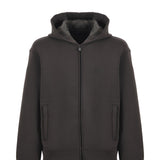 Felpa con zip e cappuccio EM002866 AF17547 U8120 EMPORIO ARMANI Dark green 