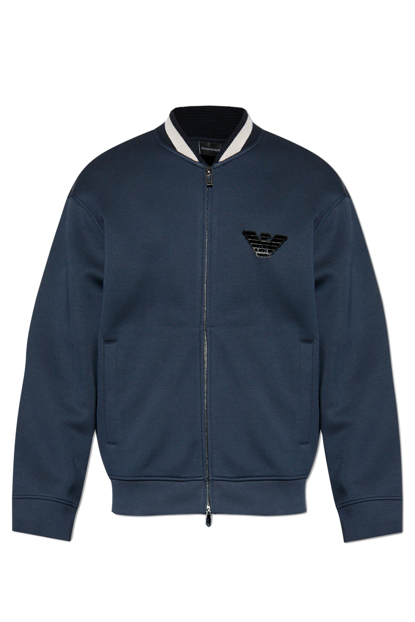 Felpa con zip EM002877 AF17545 UB118 EMPORIO ARMANI Blue 