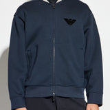 Felpa con zip EM002877 AF17545 UB118 EMPORIO ARMANI Blue 