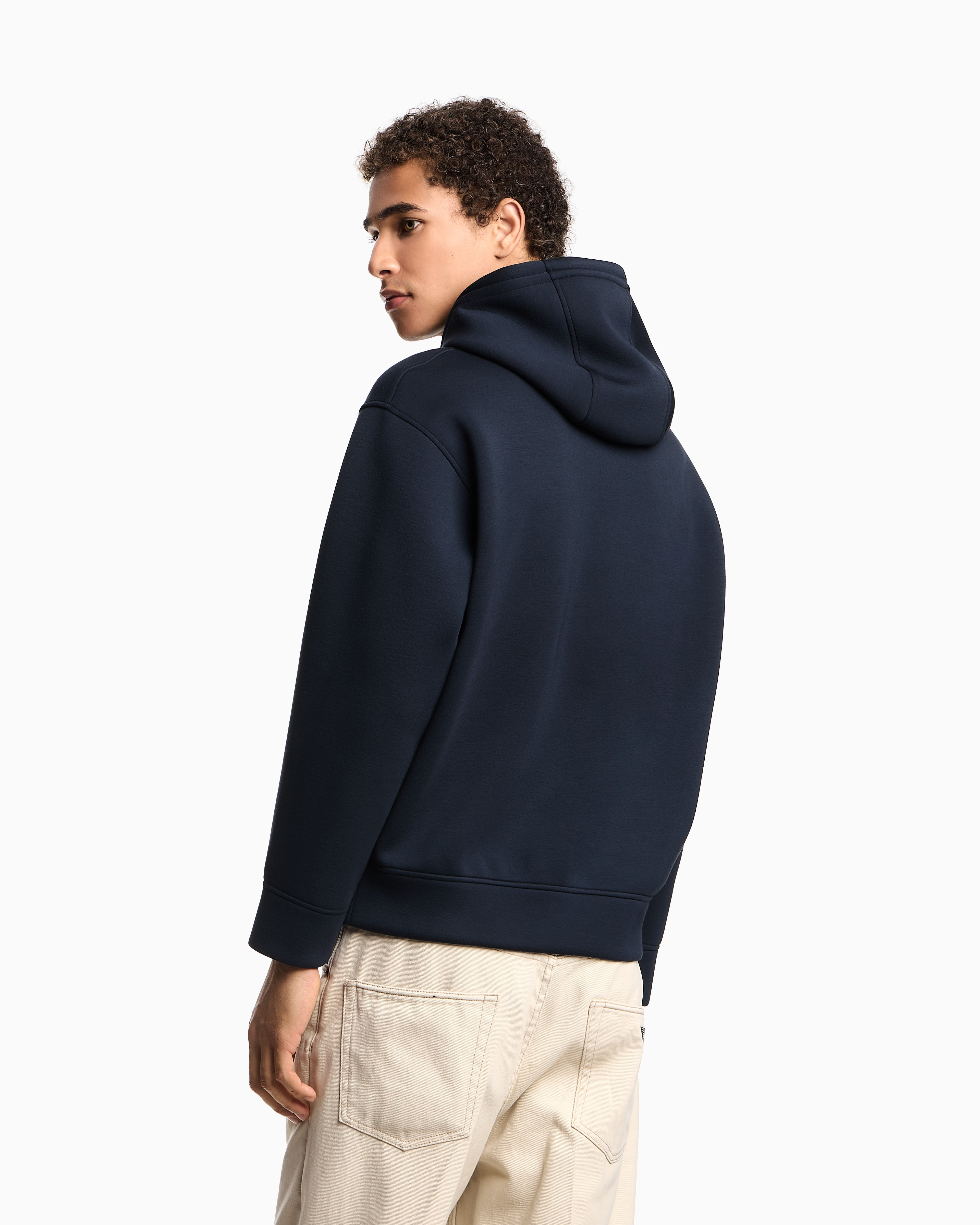 Felpa con cappuccio EM002882 AF18339 MB367 EMPORIO ARMANI Blue 