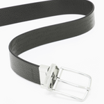 Cintura reversibile in pelle logata EM003102 AF18281 UB118 EMPORIO ARMANI Black 