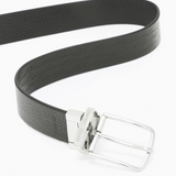 Cintura reversibile in pelle logata EM003102 AF18281 UB118 EMPORIO ARMANI Black 