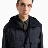 Giaccone imbottito EM003184 AF18503 UB118 EMPORIO ARMANI Blue 