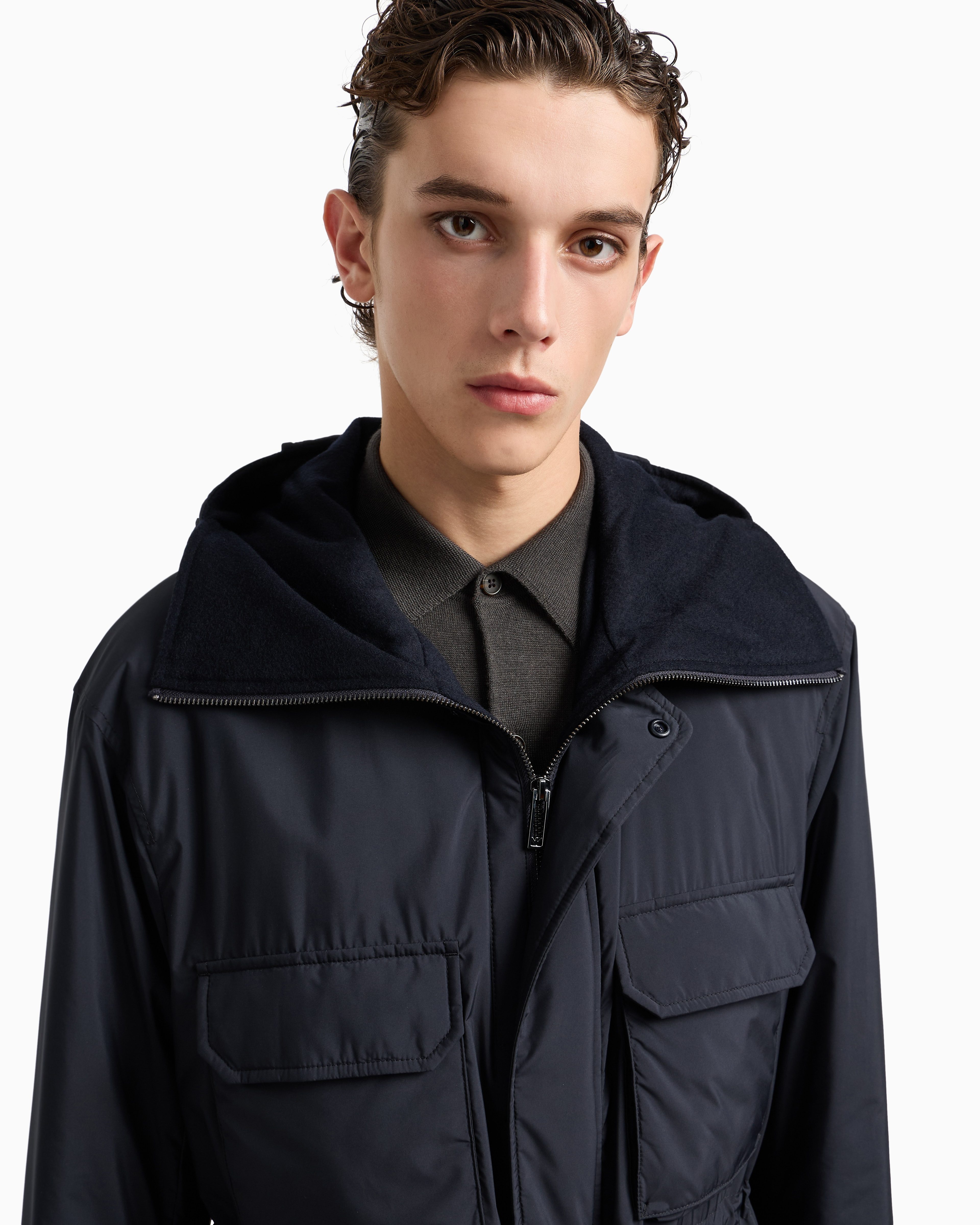 Giaccone imbottito EM003184 AF18503 UB118 EMPORIO ARMANI Blue 
