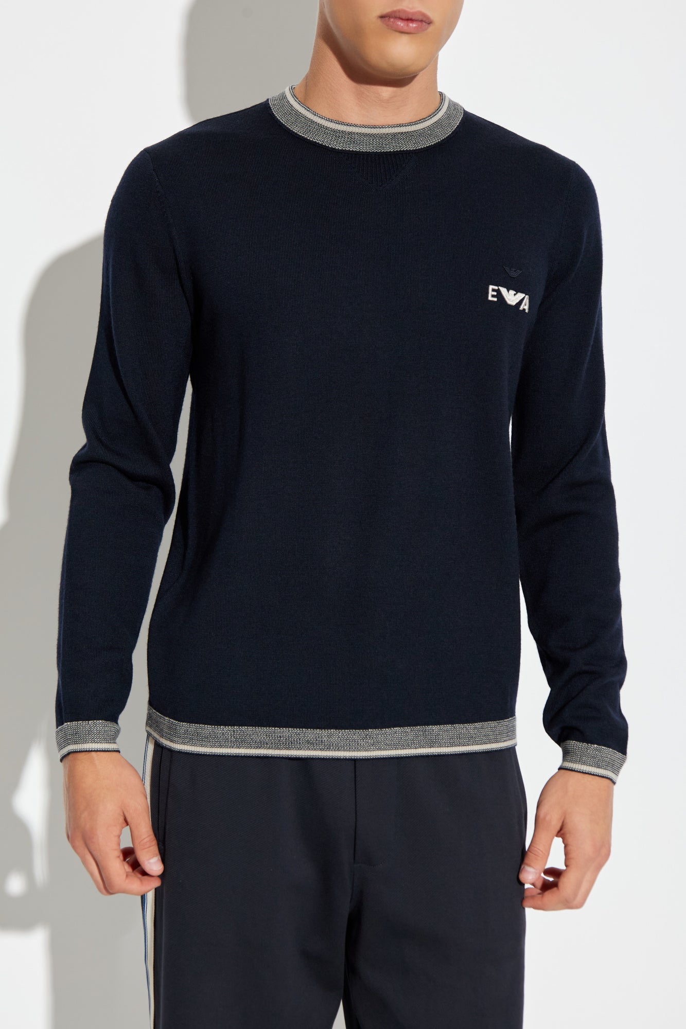Maglia girocollo EM003387 AF14697 UB118 EMPORIO ARMANI Blue 