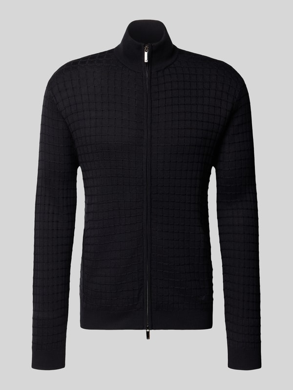 Cardigan con zip in lana merinos EM003503 AF14113 UB109 EMPORIO ARMANI Blue 