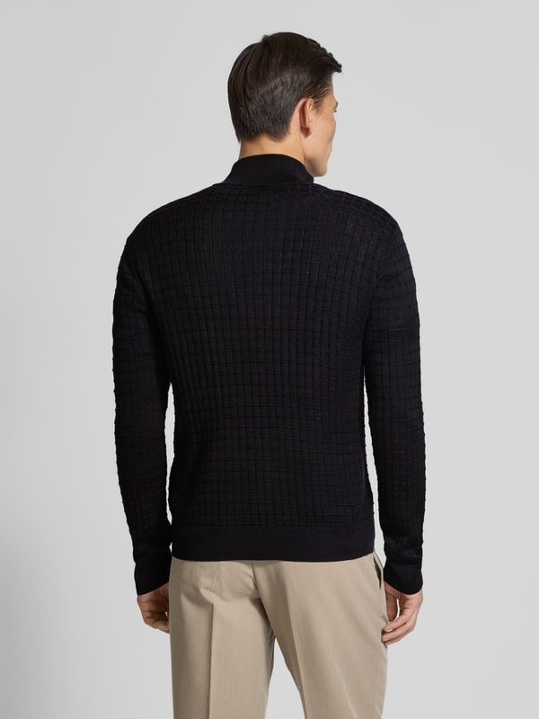 Cardigan con zip in lana merinos EM003503 AF14113 UB109 EMPORIO ARMANI Blue 
