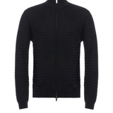 Cardigan con zip in lana merinos EM003503 AF14113 UC001 EMPORIO ARMANI Black 