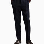 Pantalone in twill di lana stretch EM003669 AF18507 UB118 EMPORIO ARMANI Blue navy 