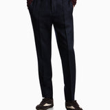 Pantalone in twill di lana stretch EM003669 AF18507 UB118 EMPORIO ARMANI Blue navy 