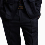 Pantalone in twill di lana stretch EM003669 AF18507 UB118 EMPORIO ARMANI Blue navy 