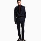 Pantalone in twill di lana stretch EM003669 AF18507 UB118 EMPORIO ARMANI Blue navy 