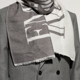 Sciarpa bicolore in misto lana EM003764 AF19799 M8011 EMPORIO ARMANI Grey 