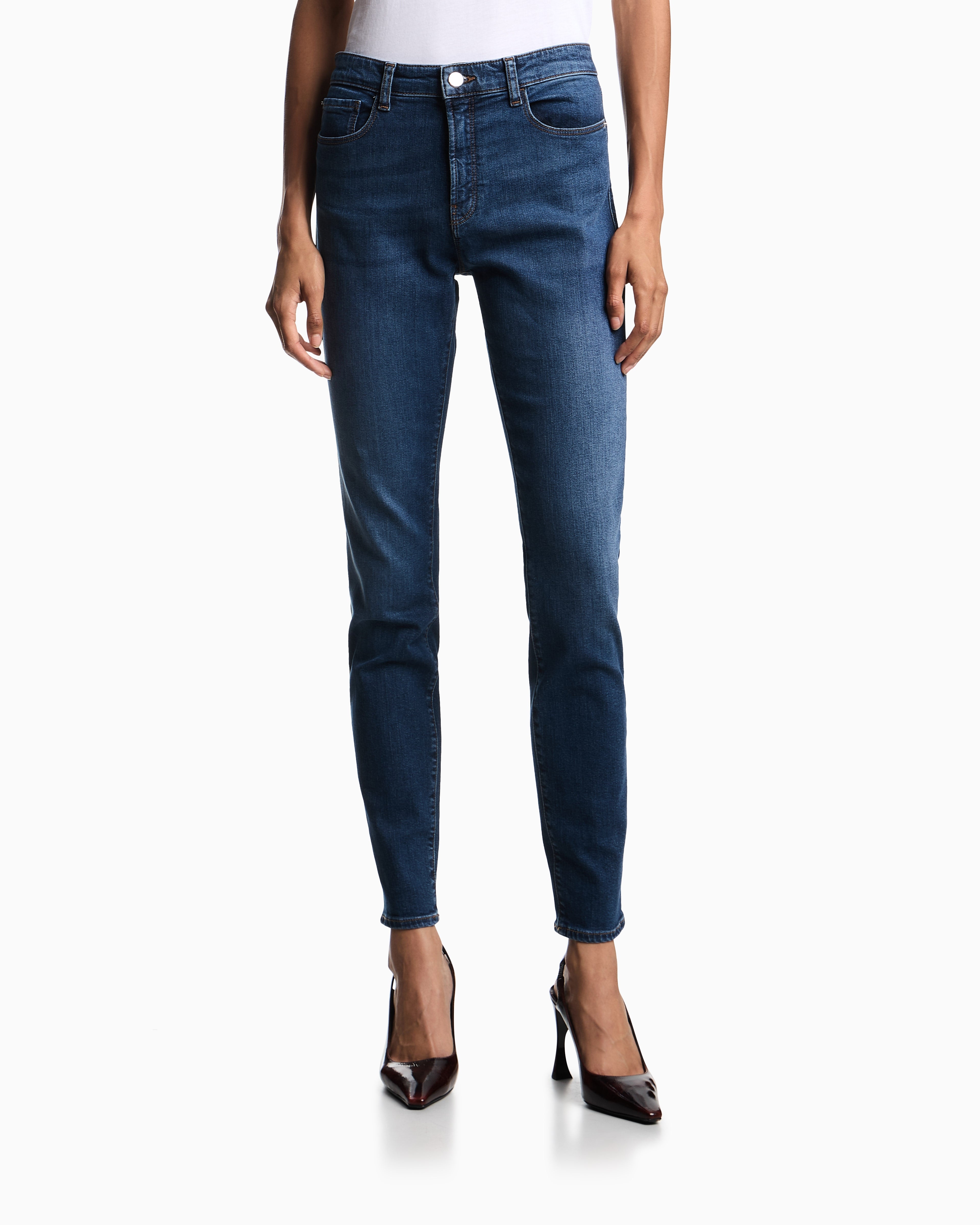 Jeans elasticizzato vestibilità skinny EW000205 AF17030 MB001 EMPORIO ARMANI Blue denim 