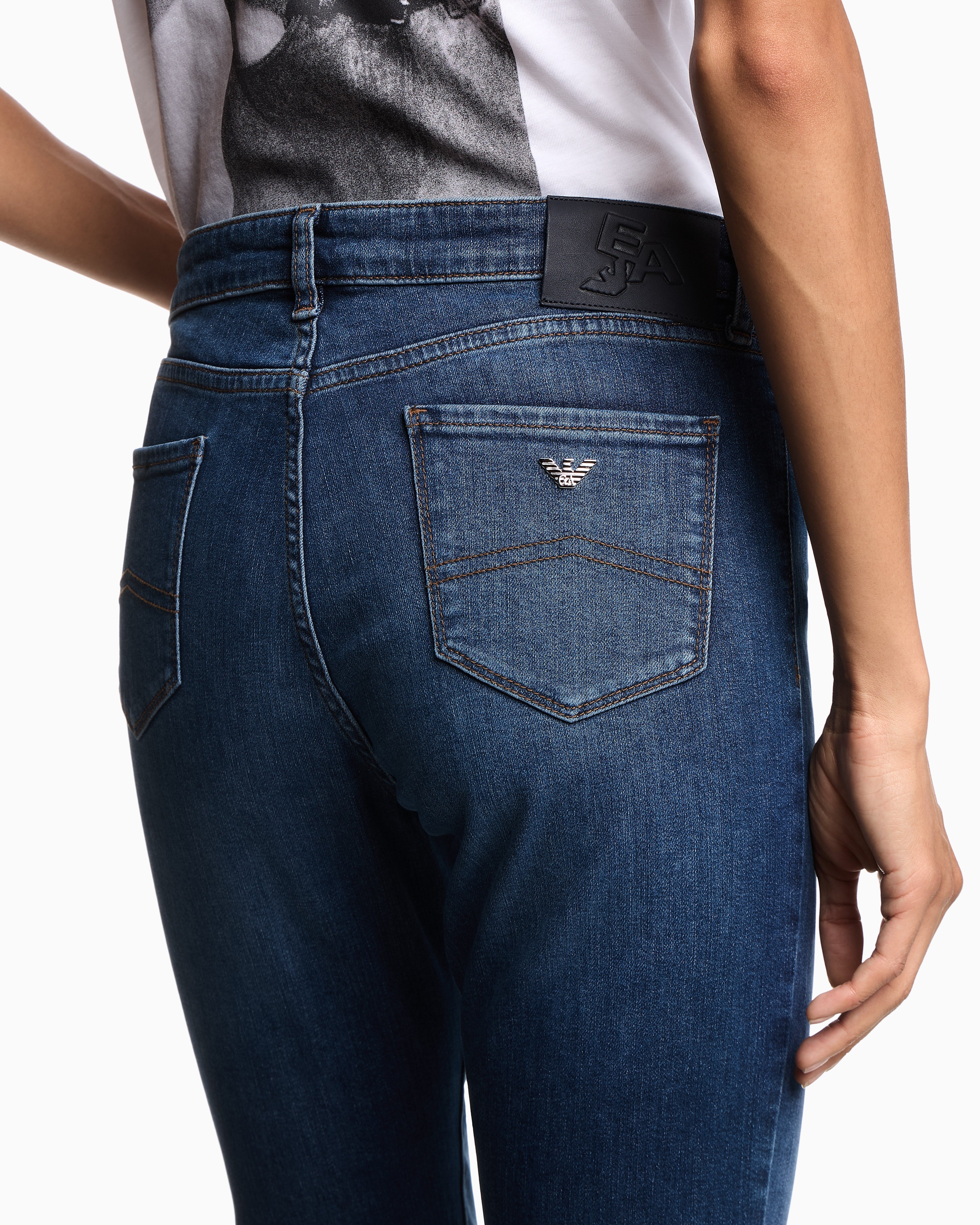 Jeans elasticizzato vestibilità skinny EW000205 AF17030 MB001 EMPORIO ARMANI Blue denim 