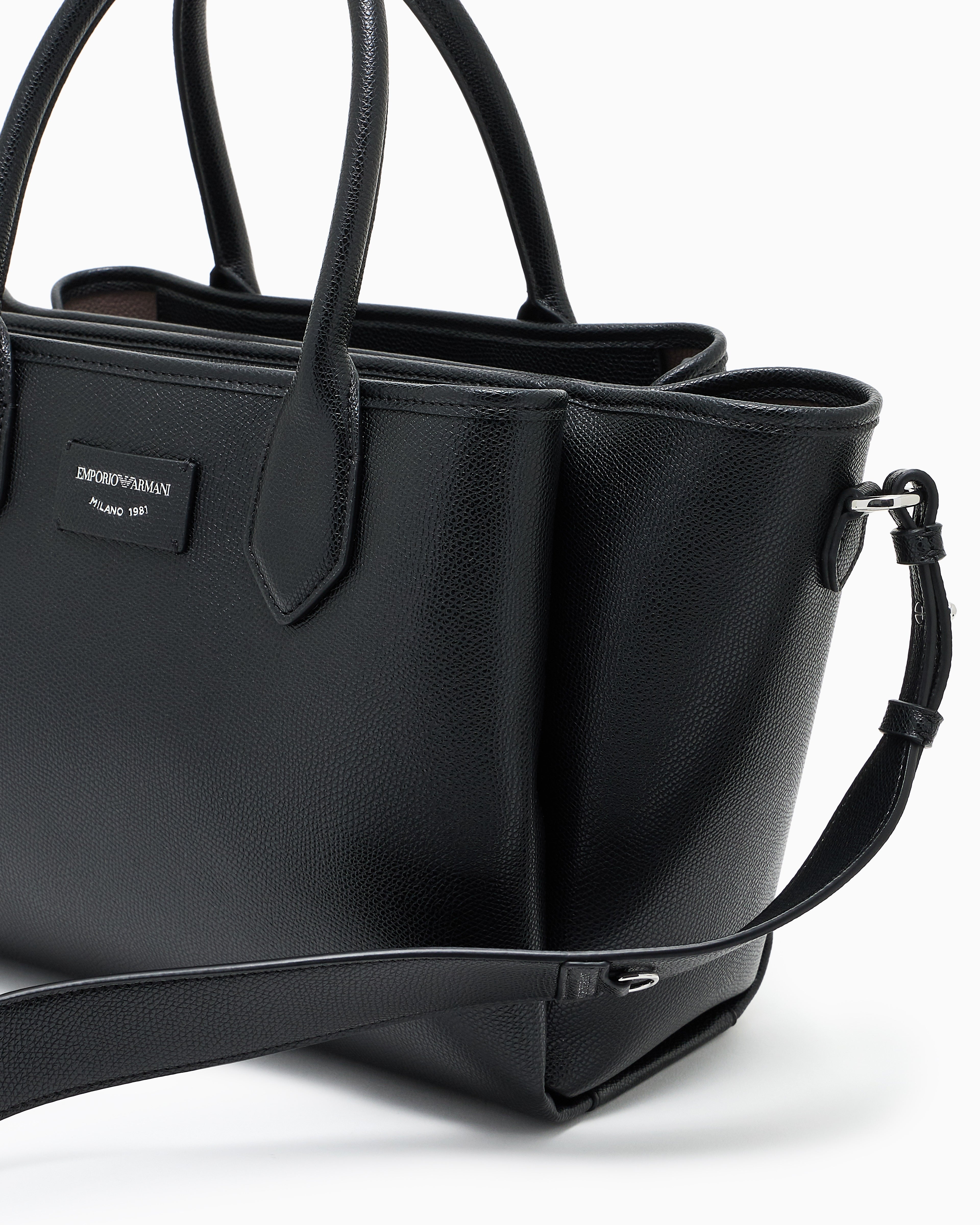 Borsa in ecopelle EW0002329 AF17799 MC149 EMPORIO ARMANI Nero/taupe 