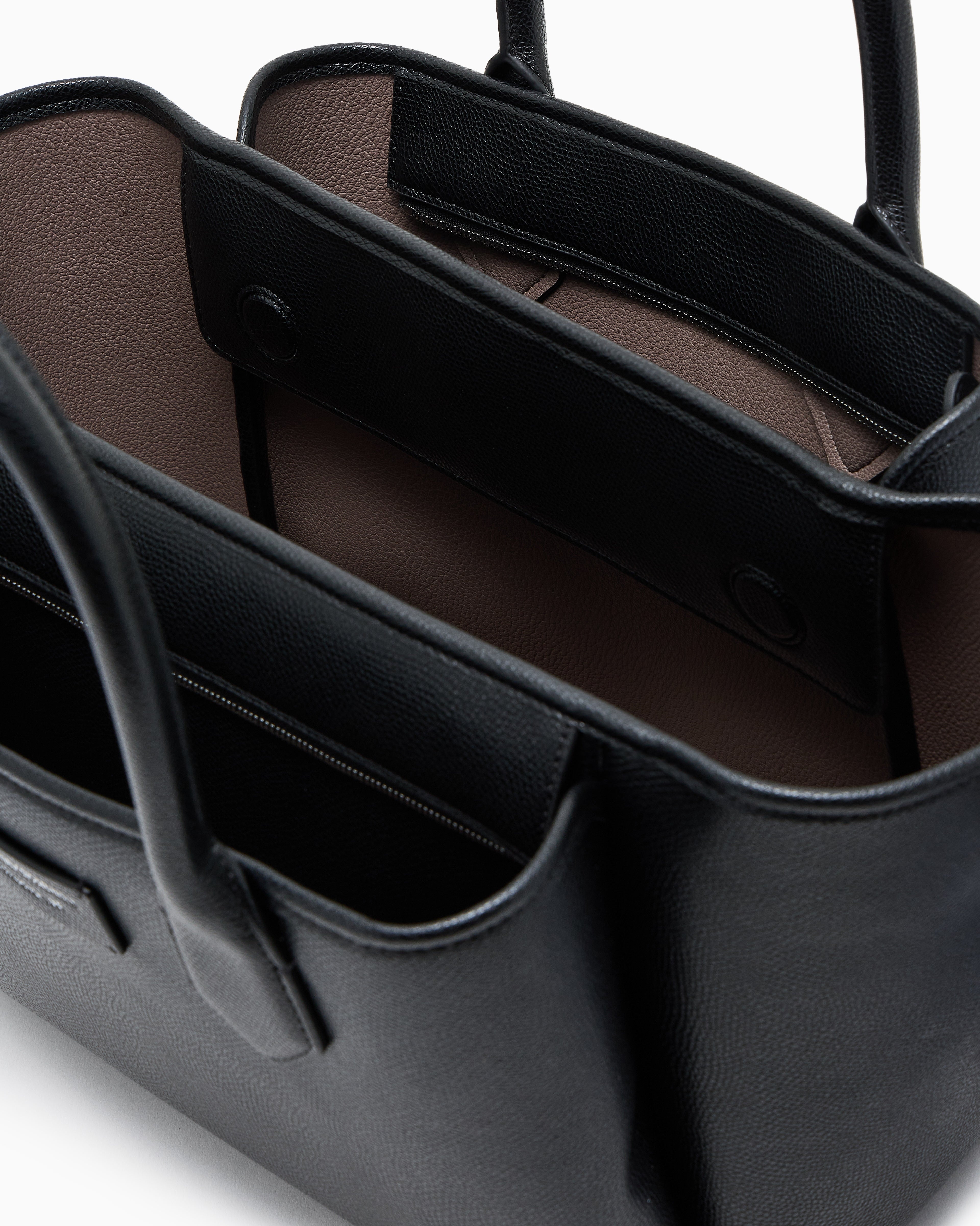 Borsa in ecopelle EW0002329 AF17799 MC149 EMPORIO ARMANI Nero/taupe 