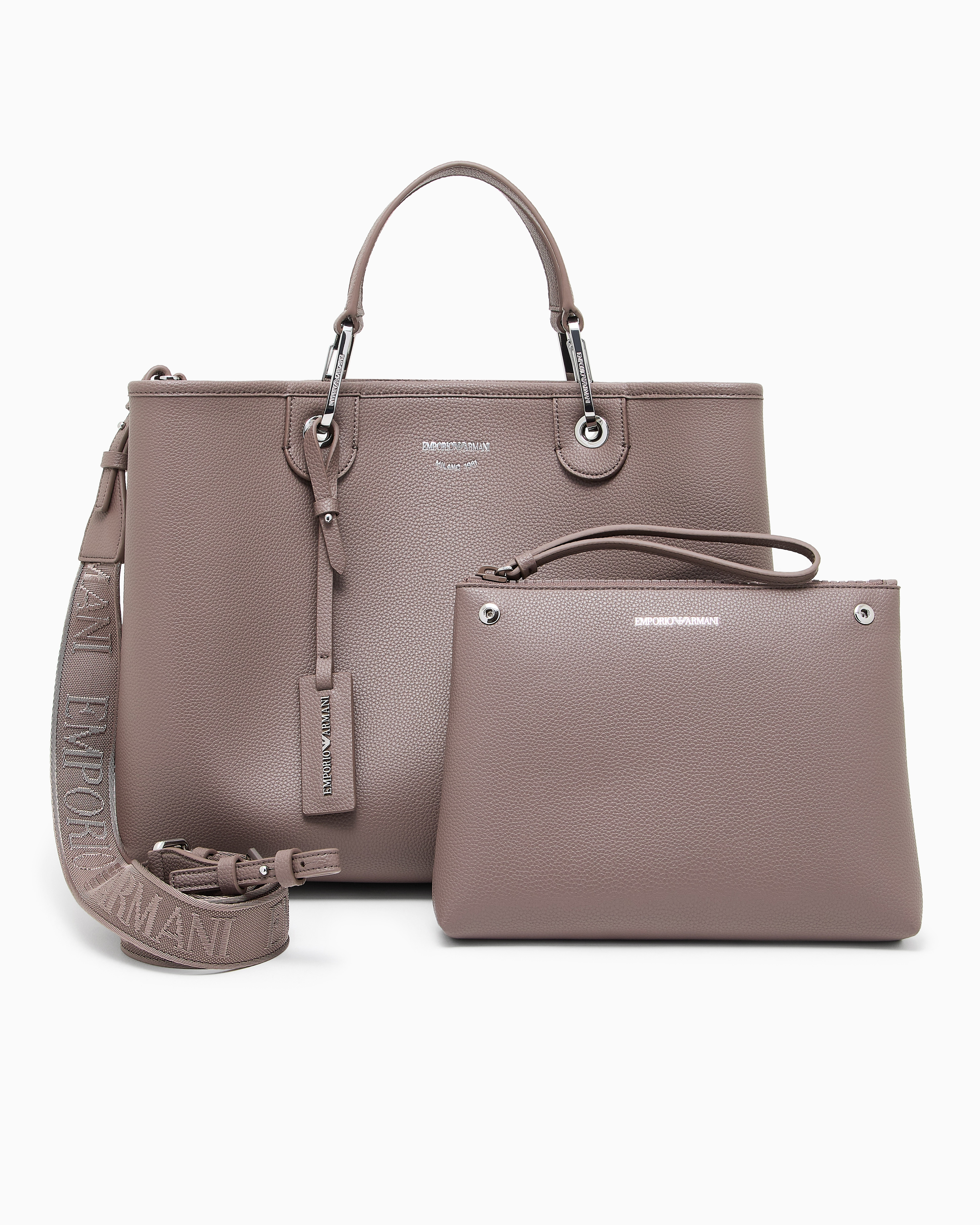 Borsa in ecopelle EW000360 AF12036 M1057 EMPORIO ARMANI Taupe/taupe 