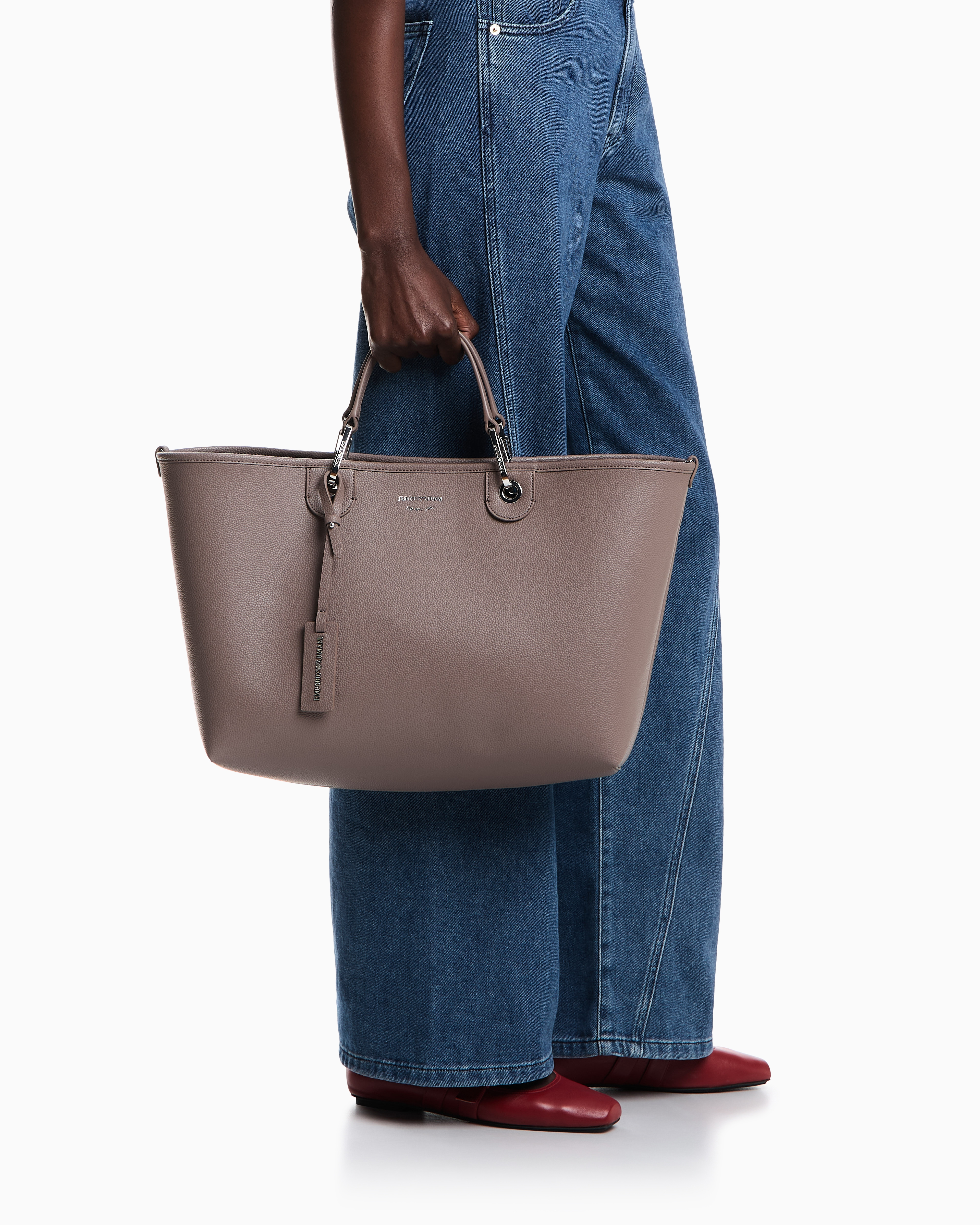 Borsa in ecopelle EW000360 AF12036 M1057 EMPORIO ARMANI Taupe/taupe 