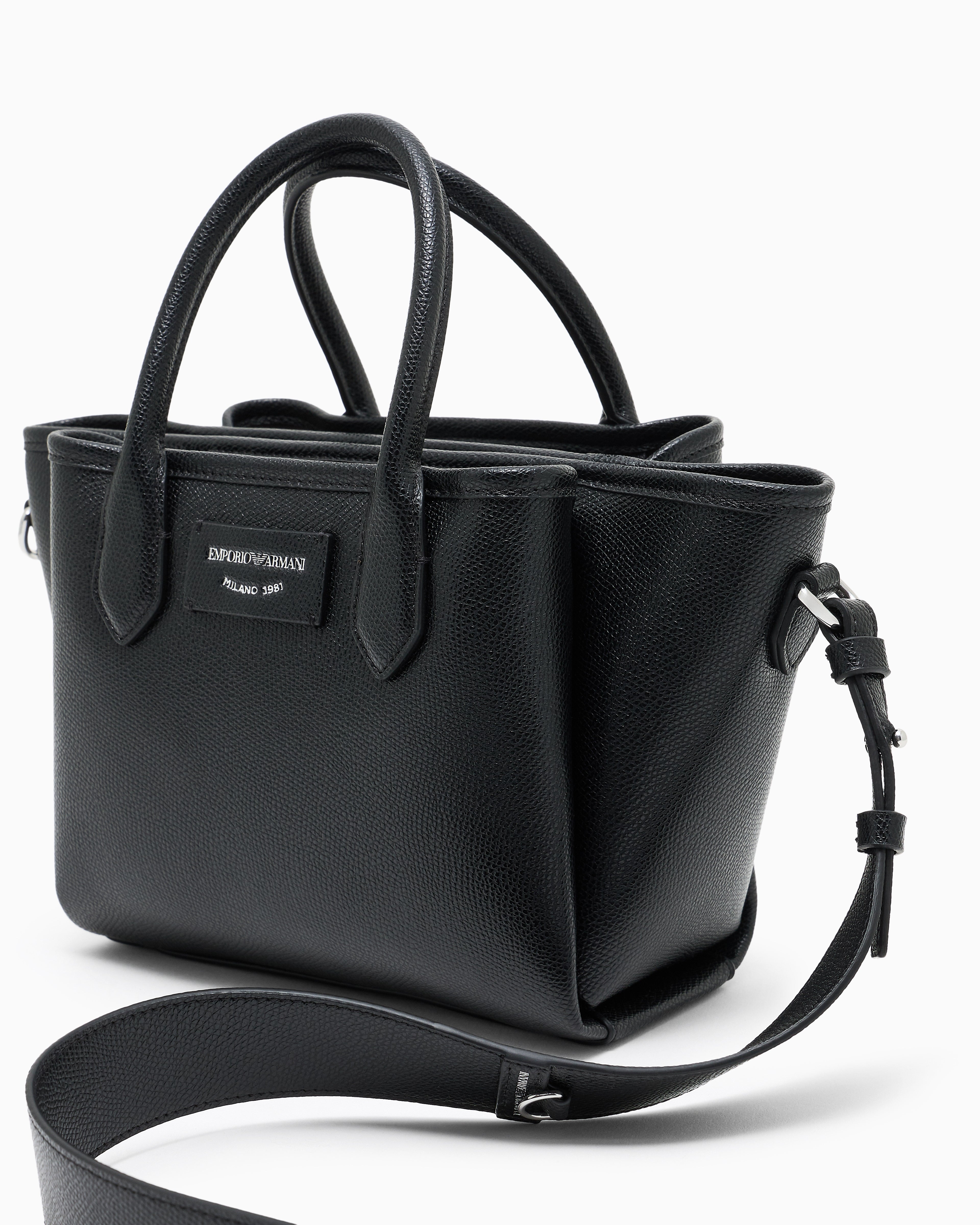 Borsa in ecopelle EW002328 AF17799 MC149 EMPORIO ARMANI Nero/taupe 