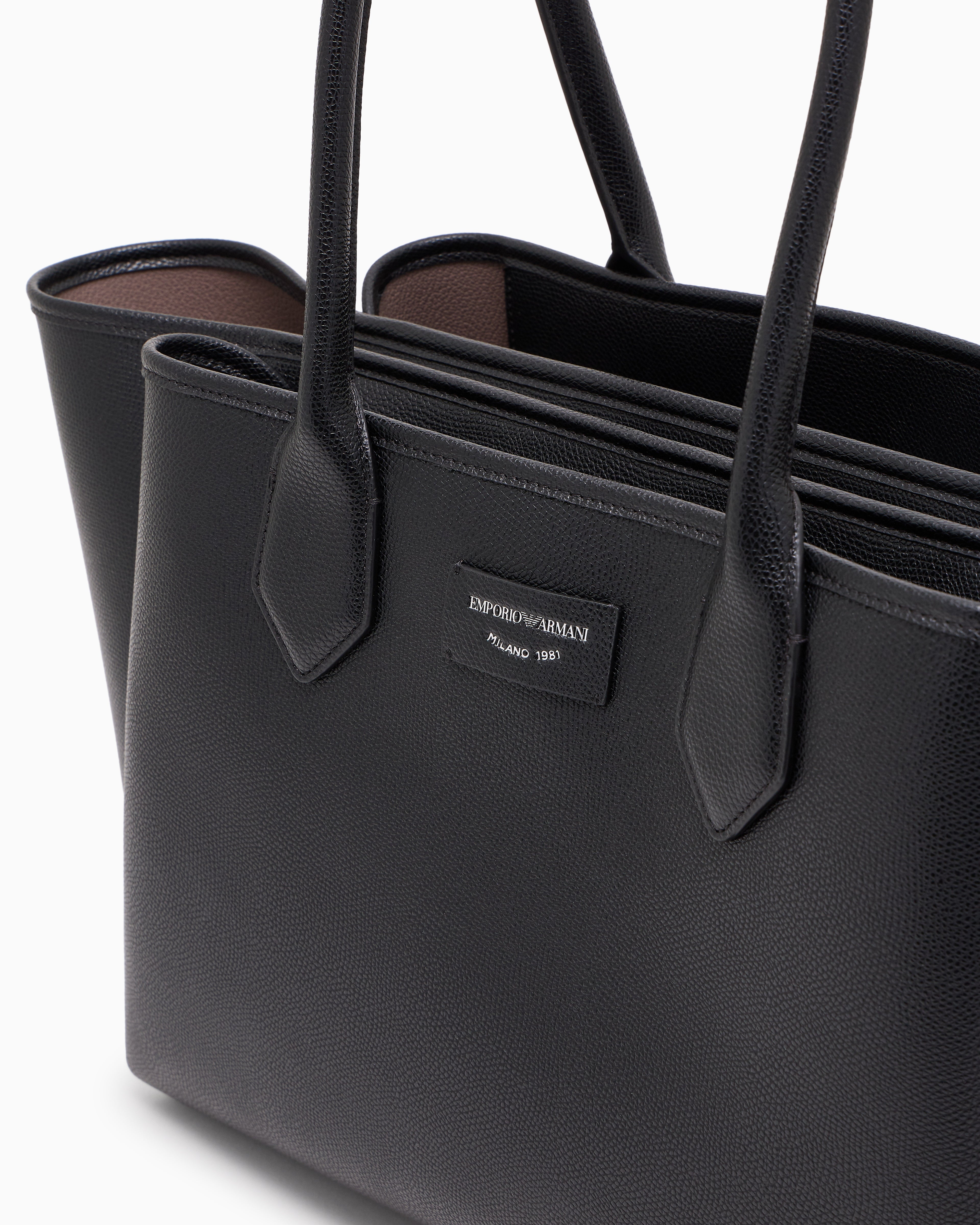 Borsa in ecopelle EW002330 AF17799 MC149 EMPORIO ARMANI Nero/taupe 