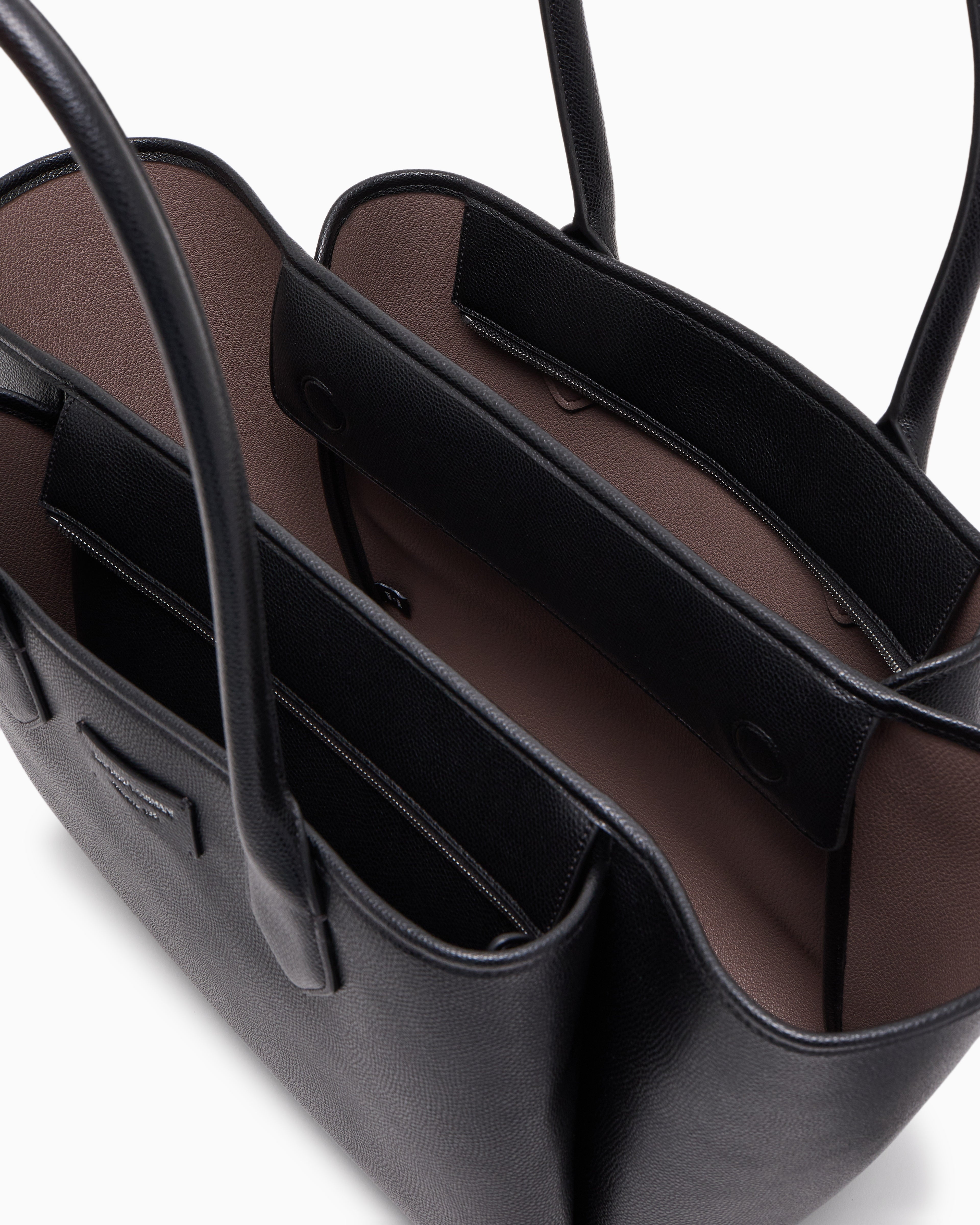 Borsa in ecopelle EW002330 AF17799 MC149 EMPORIO ARMANI Nero/taupe 