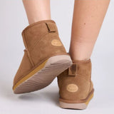 Stivali in suede con shearling STINGER MICRO W10937 CHES EMU AUSTRALIA Chestnut 