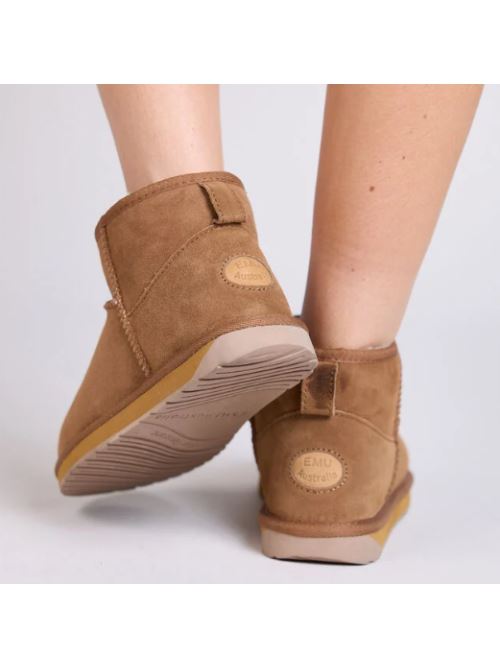Stivali in suede con shearling STINGER MICRO W10937 CHES EMU AUSTRALIA Chestnut 
