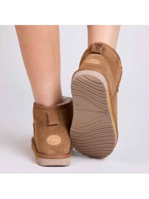 Stivali in suede con shearling STINGER MICRO W10937 CHES EMU AUSTRALIA Chestnut 