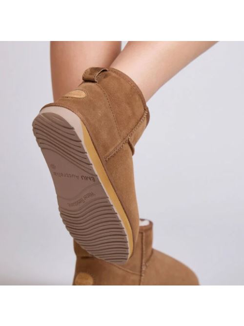 Stivali in suede con shearling STINGER MICRO W10937 CHES EMU AUSTRALIA Chestnut 