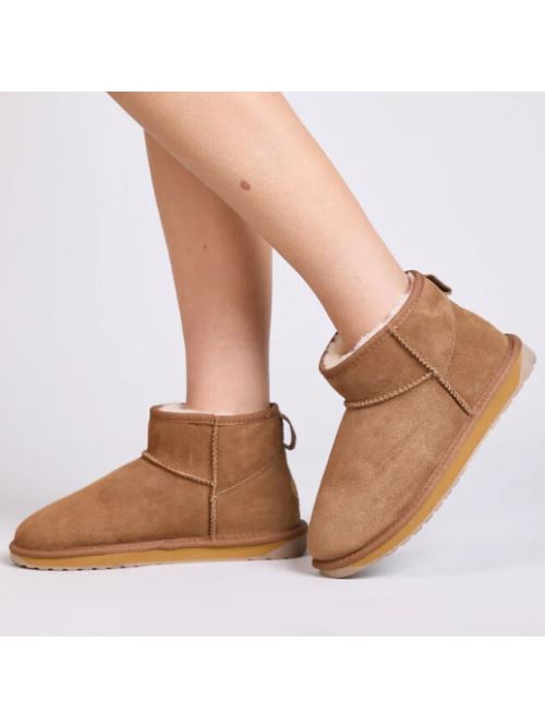 Stivali in suede con shearling STINGER MICRO W10937 CHES EMU AUSTRALIA Chestnut 