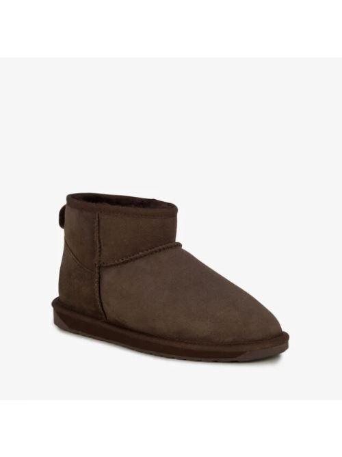 Stivali in suede con shearling STINGER MICRO W10937 CHOC EMU AUSTRALIA Chocolate 