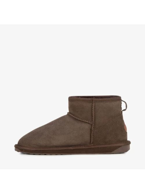 Stivali in suede con shearling STINGER MICRO W10937 CHOC EMU AUSTRALIA Chocolate 