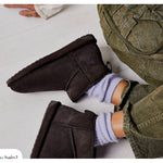 Stivali in suede con shearling STINGER MICRO W10937 CHOC EMU AUSTRALIA Chocolate 