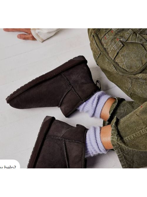 Stivali in suede con shearling STINGER MICRO W10937 CHOC EMU AUSTRALIA Chocolate 