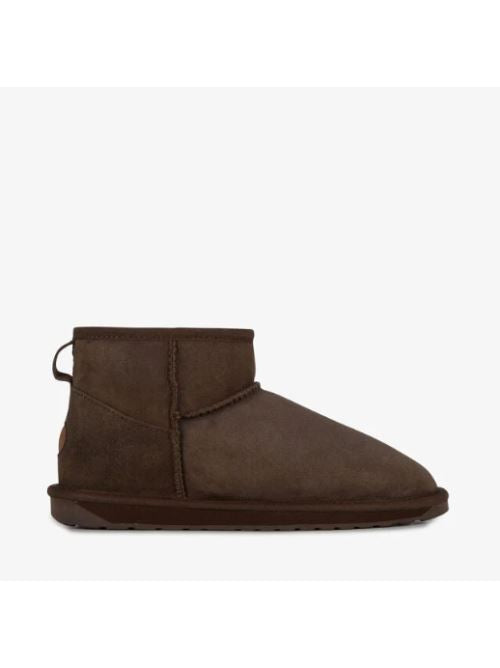 Stivali in suede con shearling STINGER MICRO W10937 CHOC EMU AUSTRALIA Chocolate 