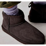 Stivali in suede con shearling STINGER MICRO W10937 CHOC EMU AUSTRALIA Chocolate 